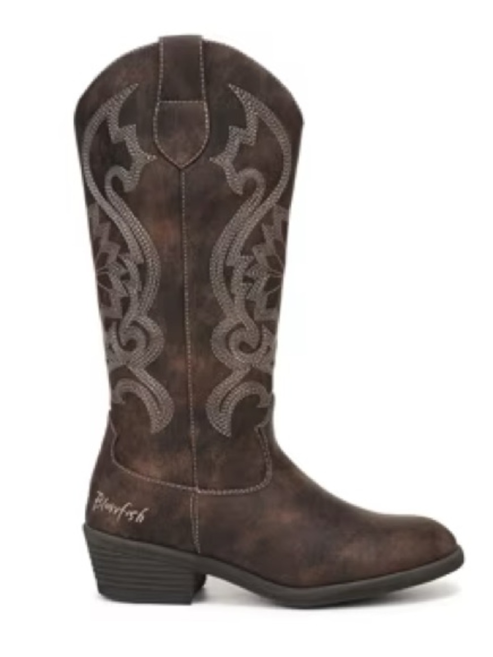 Blowfish Malibu Stutter Cowboy Boot Suede - Picture 6 of 8